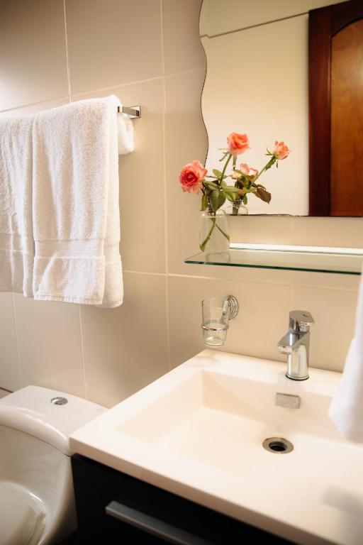 Koupelna v ubytování Hotel Boutique Rebequet