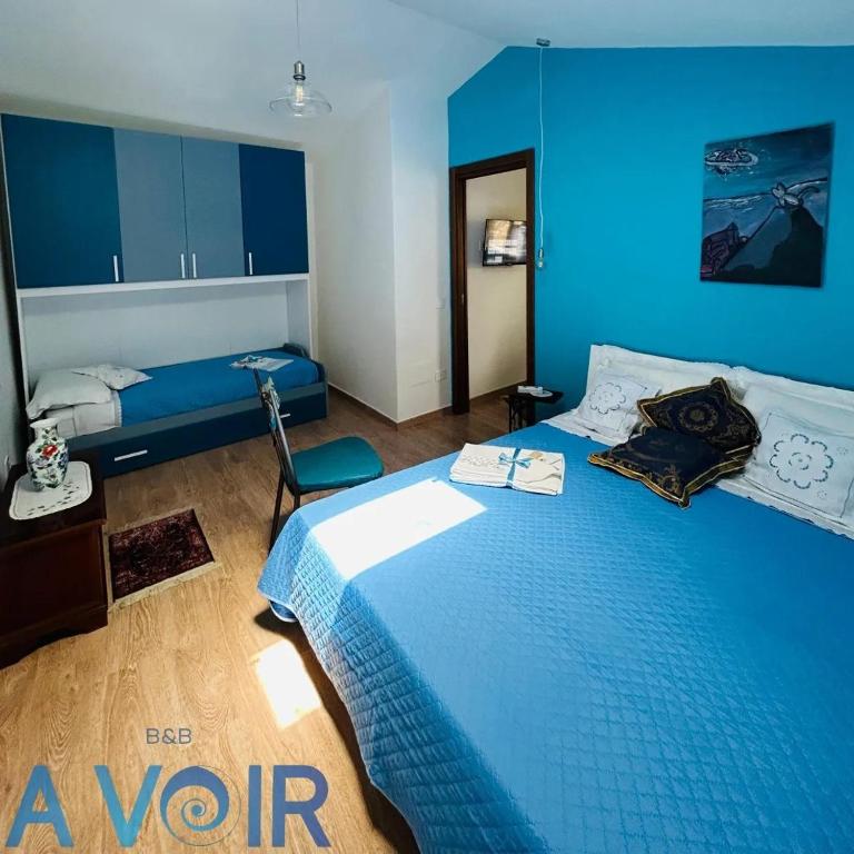 Postel nebo postele na pokoji v ubytování B&B A Voir
