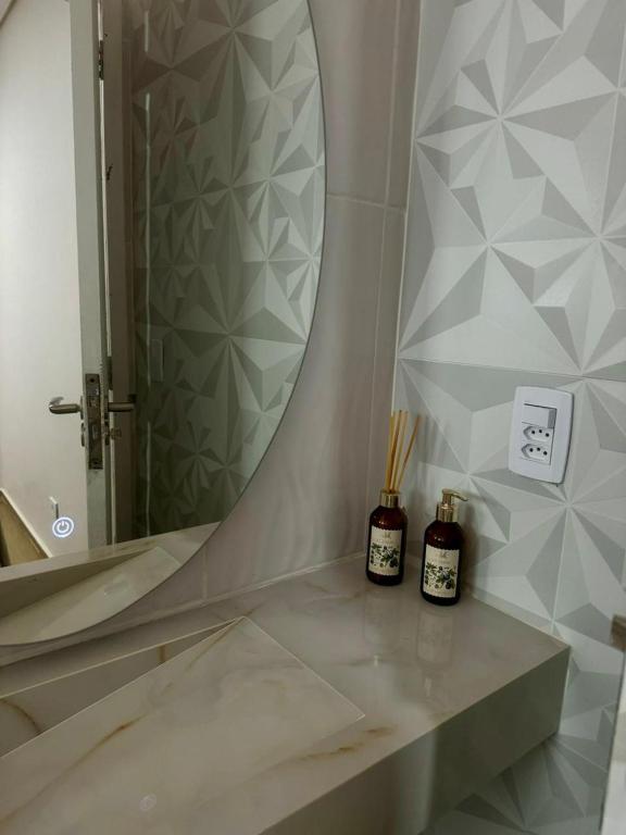 Koupelna v ubytování POUSADA DONATELLA Modernidade e conforto para noites tranquilas