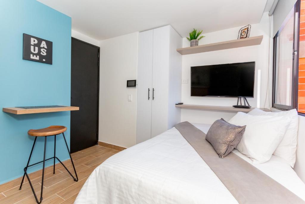 81L1 Acogedor Loft para Viajeros Solitarios en Ubicación Estratégica - Apartamento De Una Habitación