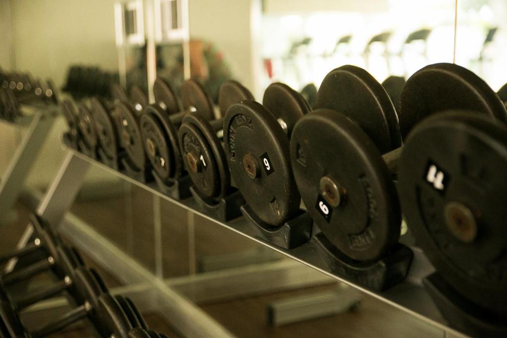 Fitness centrum a/nebo fitness zařízení v ubytování Hotel Aqua Spa & Resort