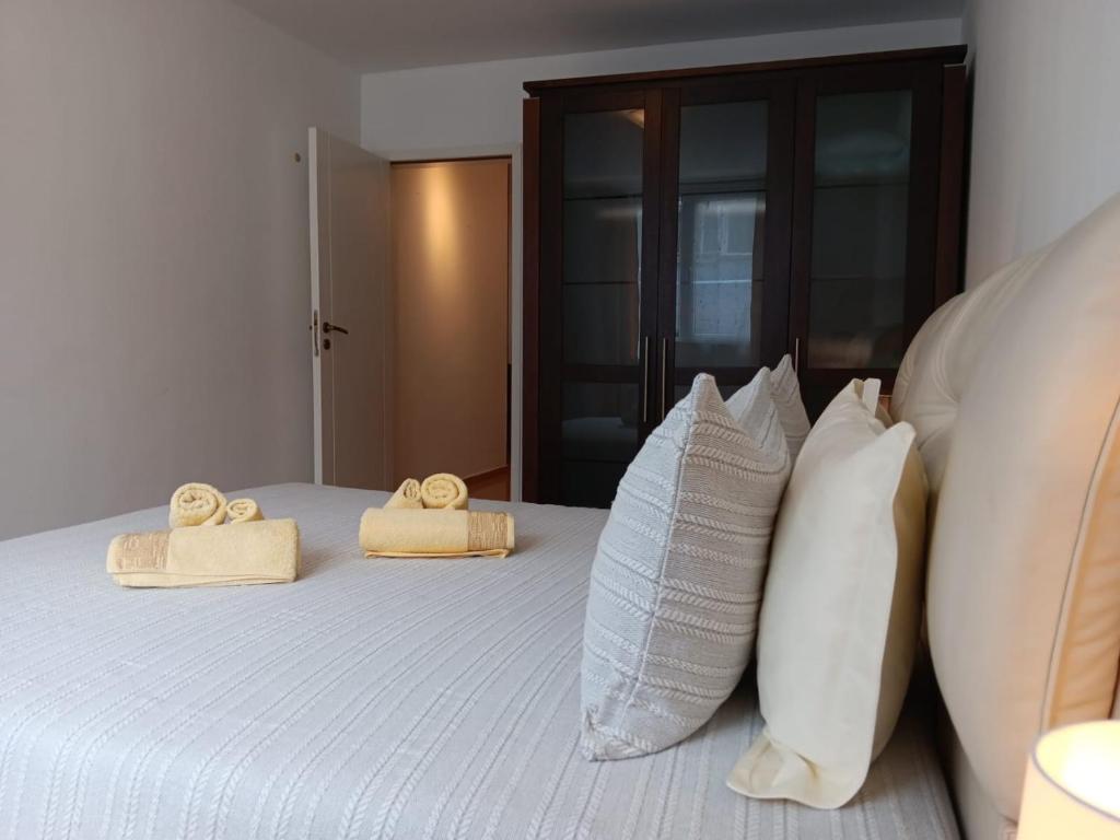 Letto o letti in una camera di Serenity Apt Iztok Sofia