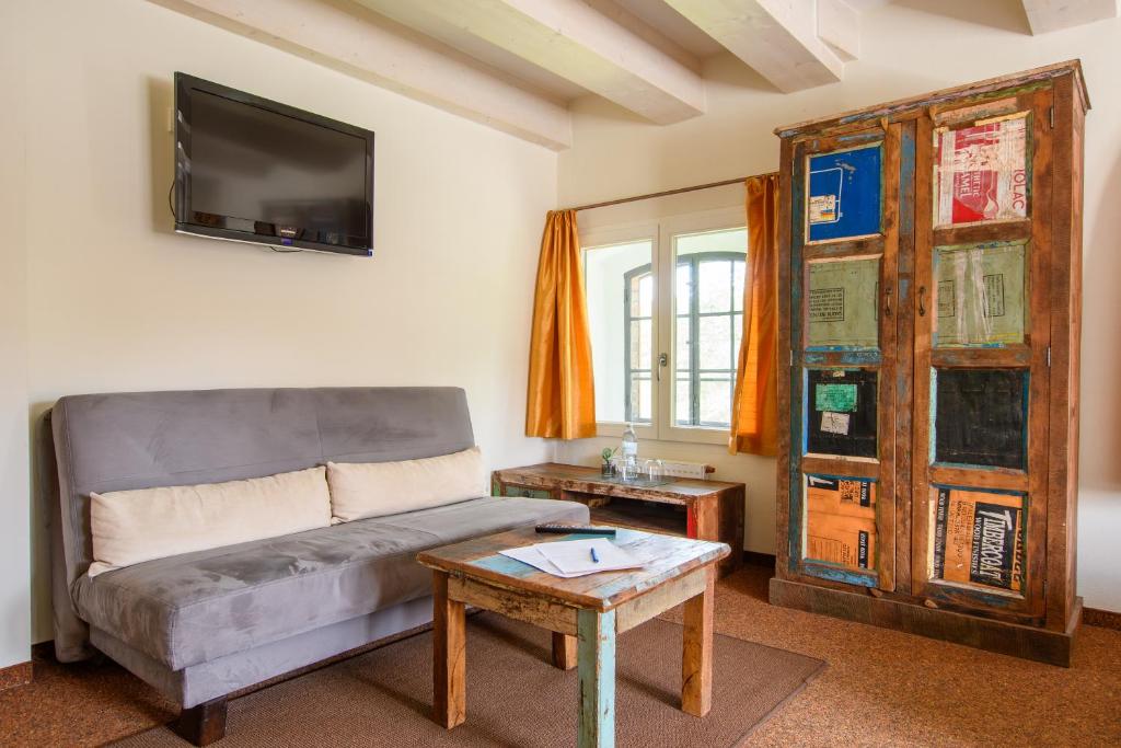 TV a/nebo společenská místnost v ubytování Hotel Stadtgut