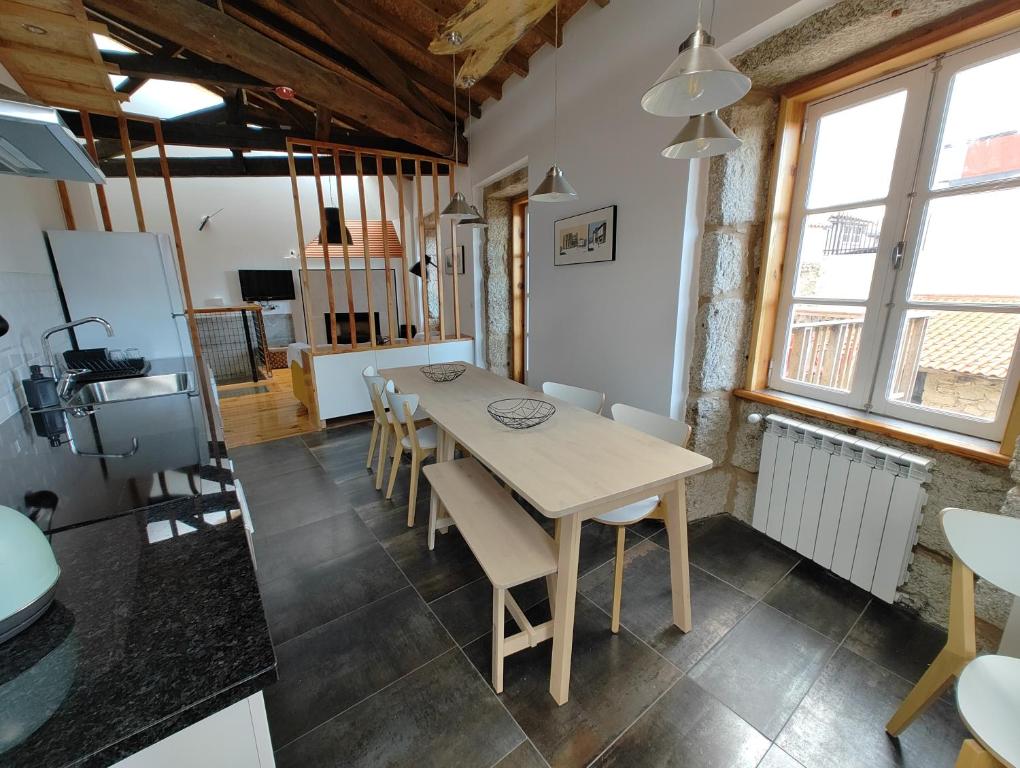 Kuchyň nebo kuchyňský kout v ubytování Urbe Sanchina - Hostel & Suites