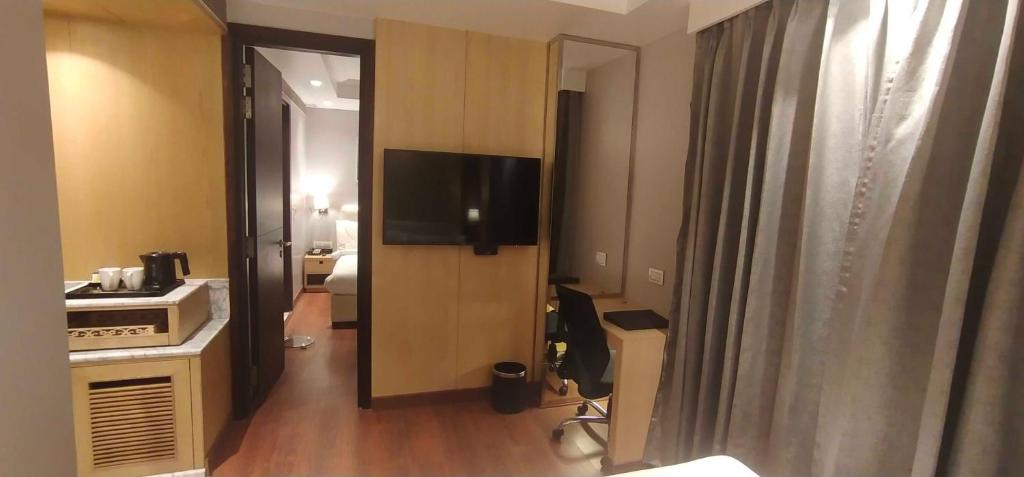 Kuchyň nebo kuchyňský kout v ubytování Best Western Darbar