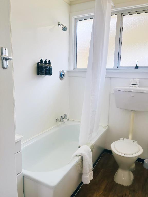 Koupelna v ubytování Kurow Motel