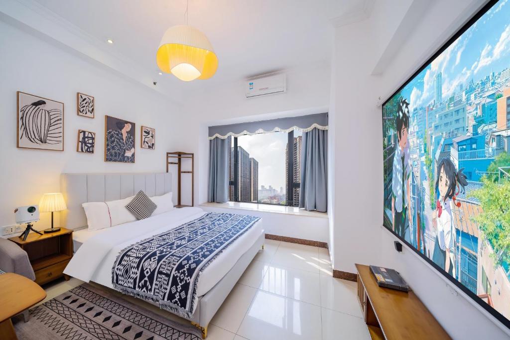 Guangzhou Lijing Aparthotel Pazhou Exhibition Center - Next to Exit D of Wanshengwei MTR Station - Chambre De Luxe Queen