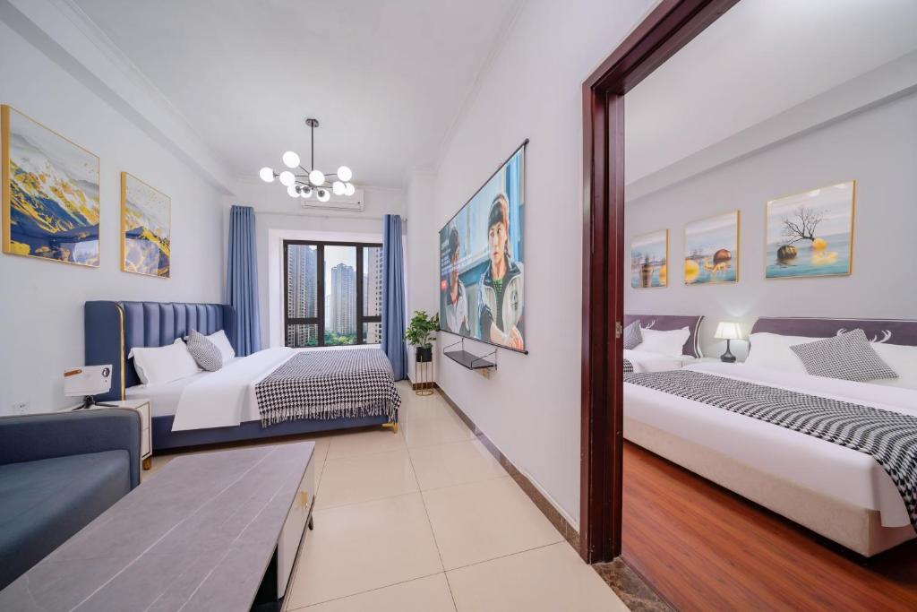 Guangzhou Lijing Aparthotel Pazhou Exhibition Center - Next to Exit D of Wanshengwei MTR Station - Studio