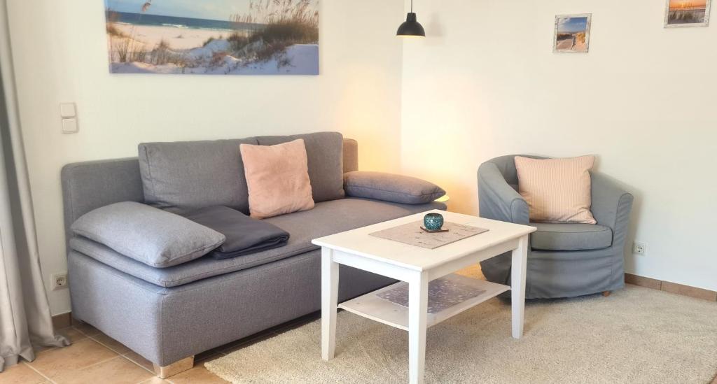 Posezení v ubytování Ferienwohnung Hortensie