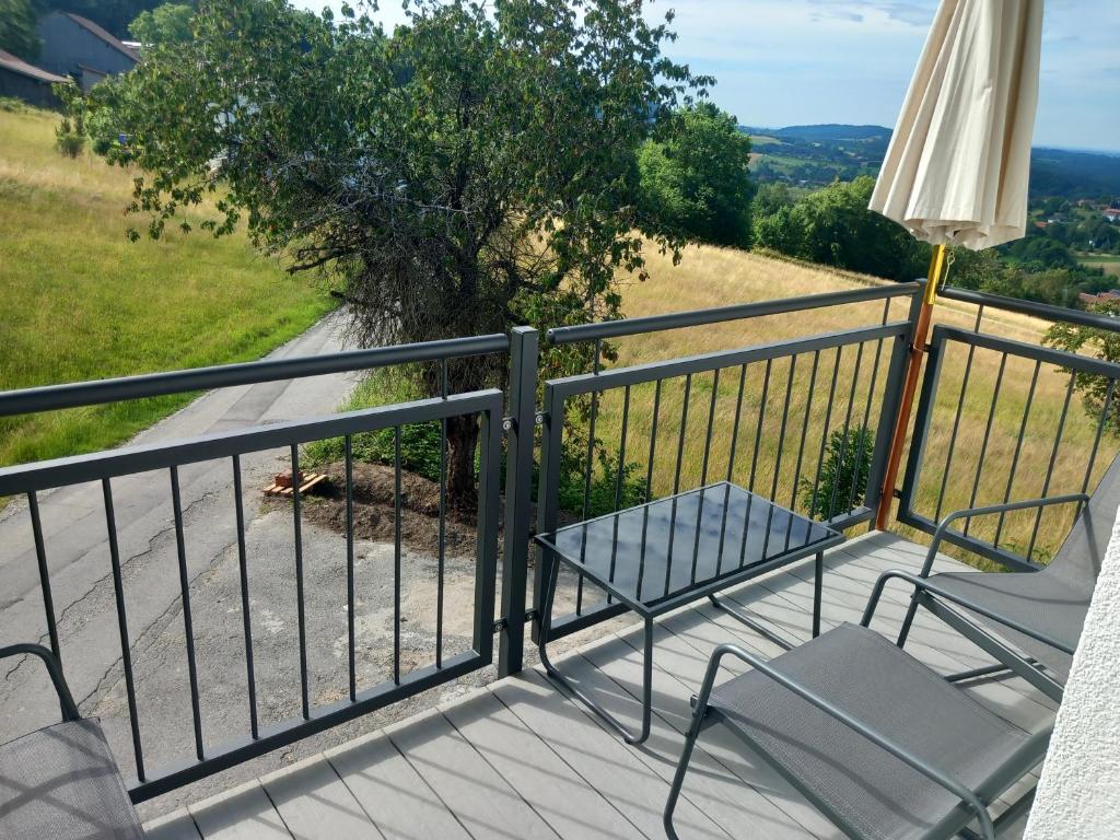 Balkón nebo terasa v ubytování Haus Panorama