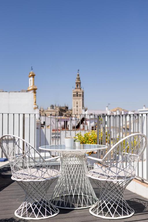 Balkón nebo terasa v ubytování Hotel Amadeus Sevilla