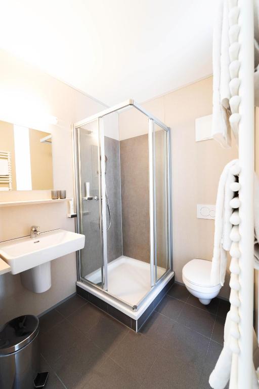 Kúpeľňa v ubytovaní motel22 Parkplatz inklusive