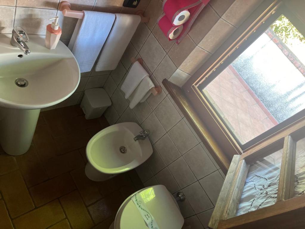 Łazienka w obiekcie Agriturismo La Castellina