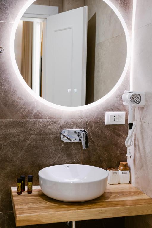 Koupelna v ubytování Hotel Olsi