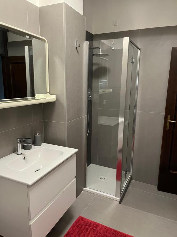 Koupelna v ubytování B&B Del Porto