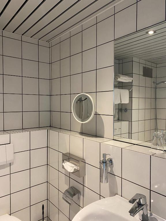Koupelna v ubytování Landhaus Alpinia