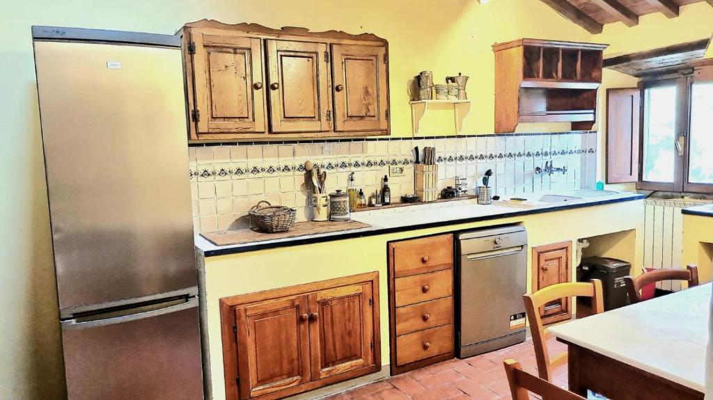 Kuchyň nebo kuchyňský kout v ubytování Borgo San Michele Incisa Tuscany