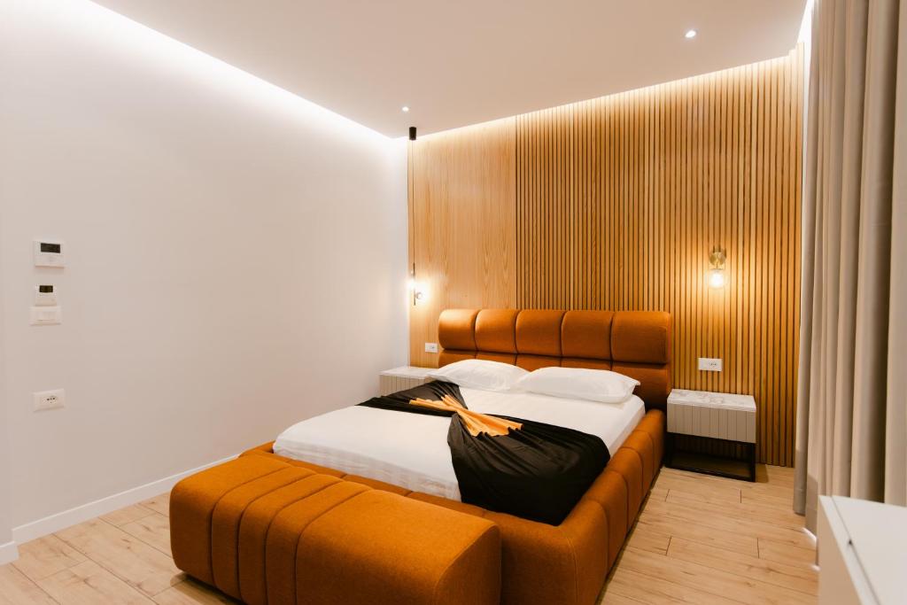 Postel nebo postele na pokoji v ubytování Hotel Olsi