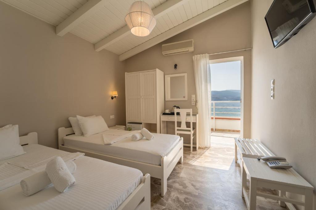 Postel nebo postele na pokoji v ubytování Hotel Summery