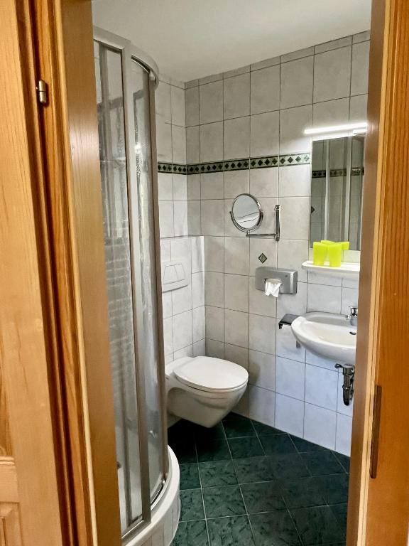 Koupelna v ubytování Eisenstattgut Faistenau