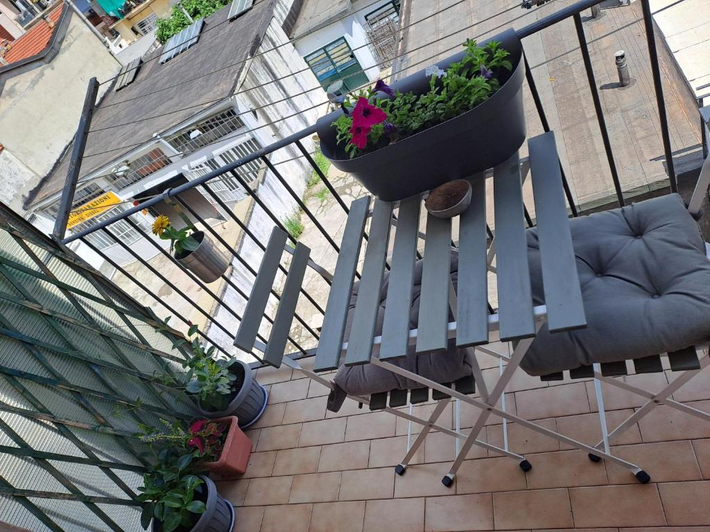 A balcony or terrace at Stanza Privata in Casa Condivisa - Private Room in Shared Home