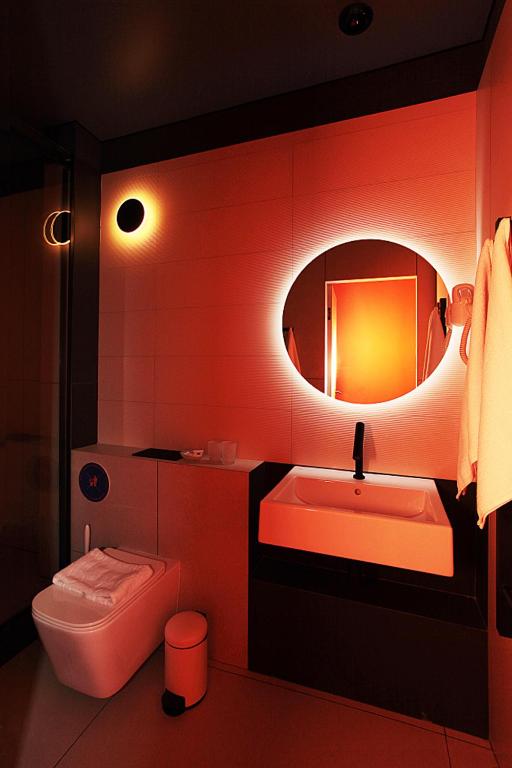 Koupelna v ubytování Ultramarinn Hotel