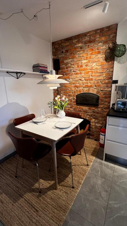 Kuchyň nebo kuchyňský kout v ubytování Casa Hönö Hästen