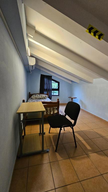 TV a/nebo společenská místnost v ubytování Traveler Hostel