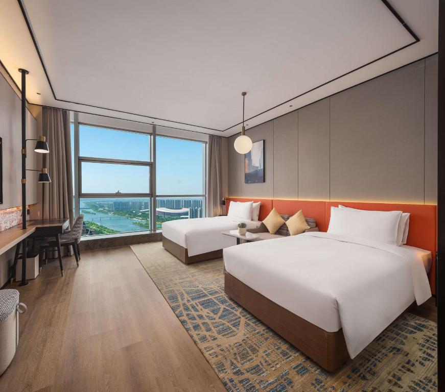 Hilton Garden Inn Taiyuan Binhe - Deluxe Twin Room With River View