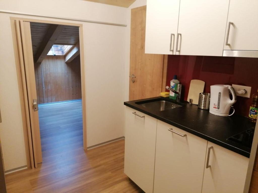Kuchyň nebo kuchyňský kout v ubytování Haus Zur Mühle