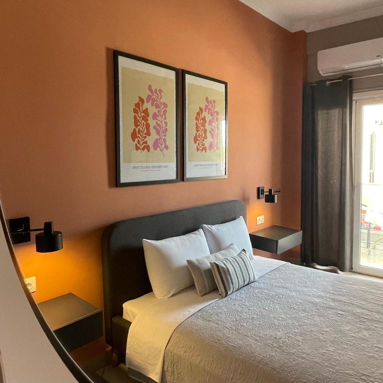 Postel nebo postele na pokoji v ubytování Vasilios Marinos Rooms
