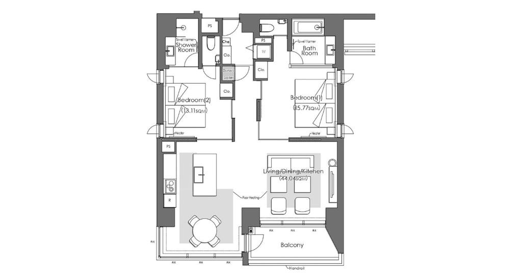 Půdorys ubytování HOTEL LA VIGNE HAKUBA by Onko Chishin