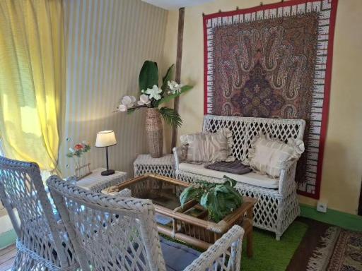 Posezení v ubytování Jardin et Hotel Particulier