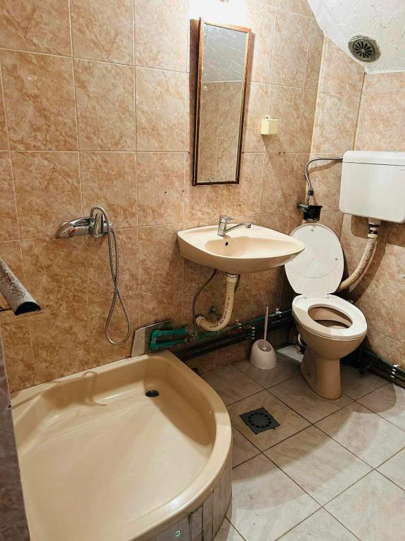 Koupelna v ubytování Rooms for rent "SARA"