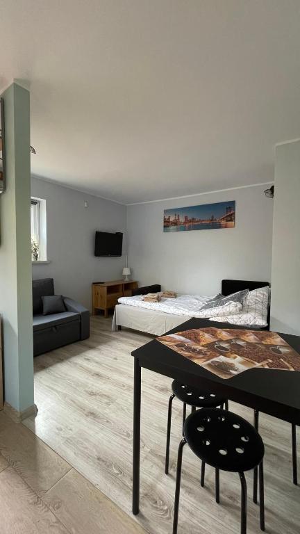Posezení v ubytování Apartament U Waldka