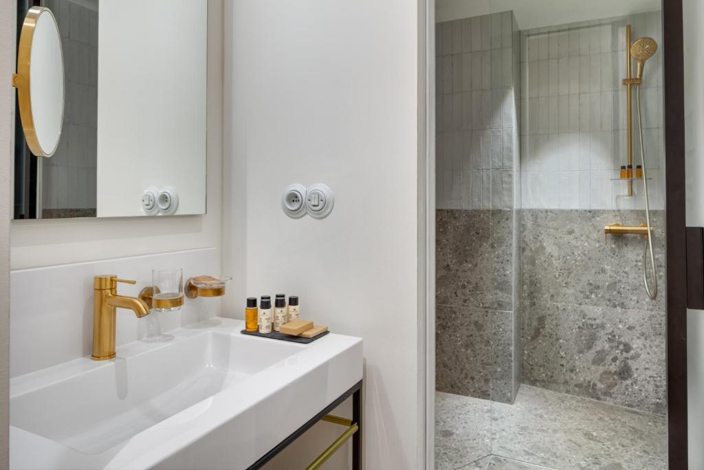 Koupelna v ubytování Hotel BOOKQUET