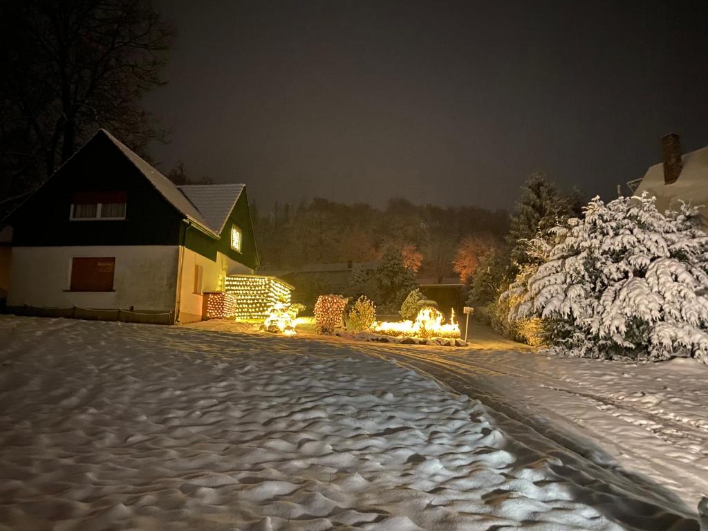 Vedders Berghütte v zimě