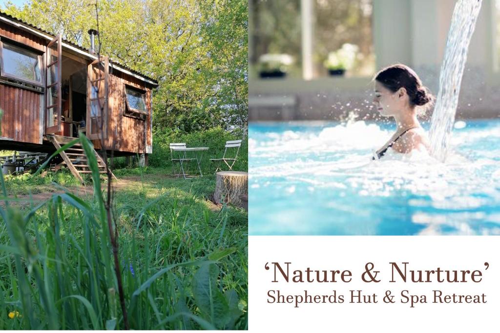 Κήπος έξω από το Stunning 1-Bed Cabin in Totnes