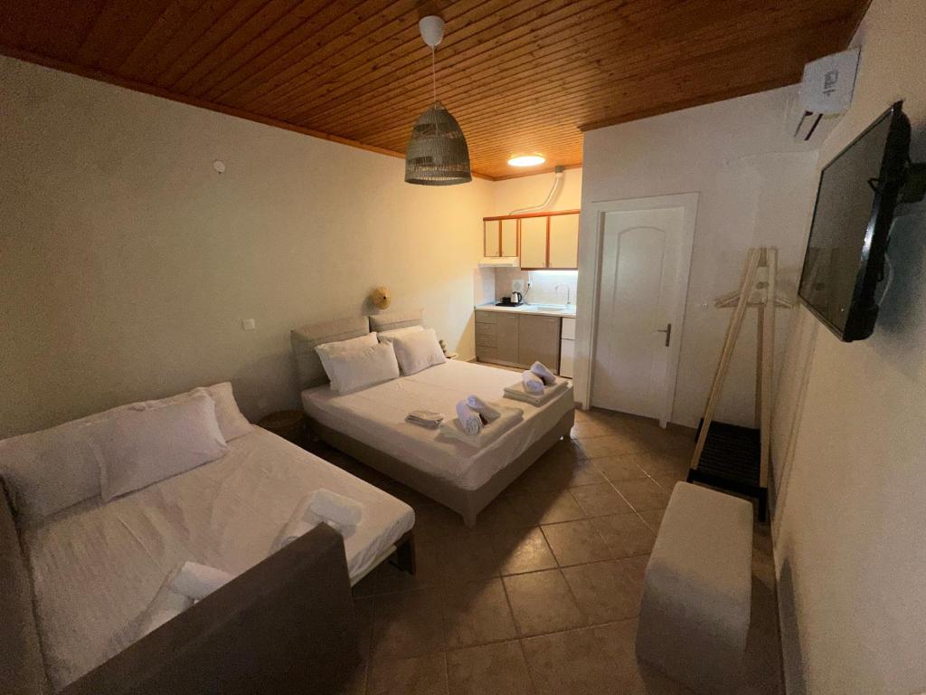 TV a/nebo společenská místnost v ubytování AB Apartments