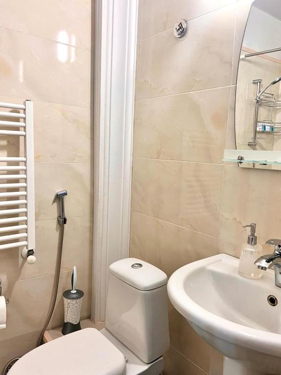 Koupelna v ubytování Tbil Inn Hotel