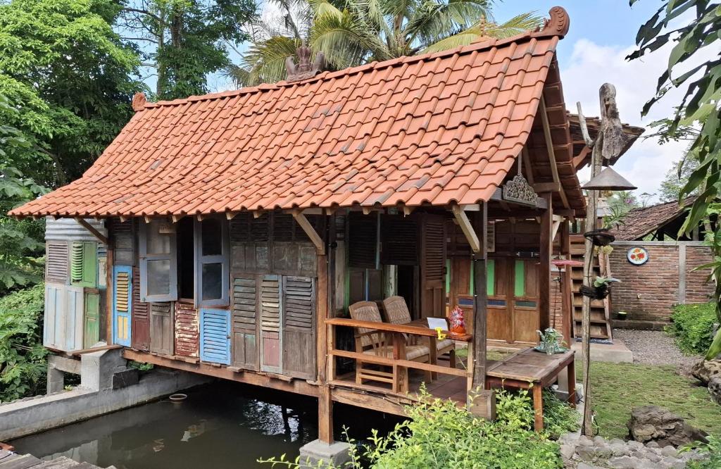 Zahrada ubytování Omah Kepel Yogyakarta