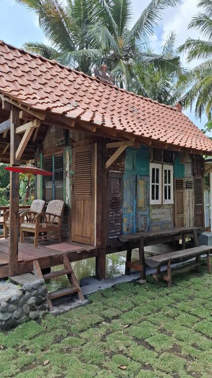 Zahrada ubytování Omah Kepel Yogyakarta