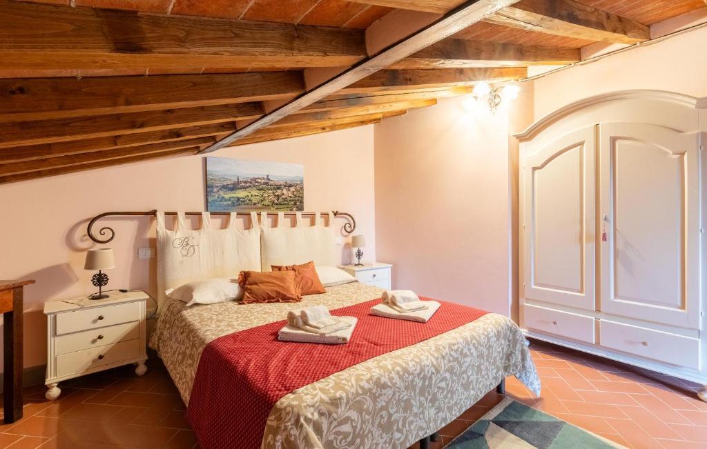 Posteľ alebo postele v izbe v ubytovaní Gorgeous Home In Castiglion Fiorentino
