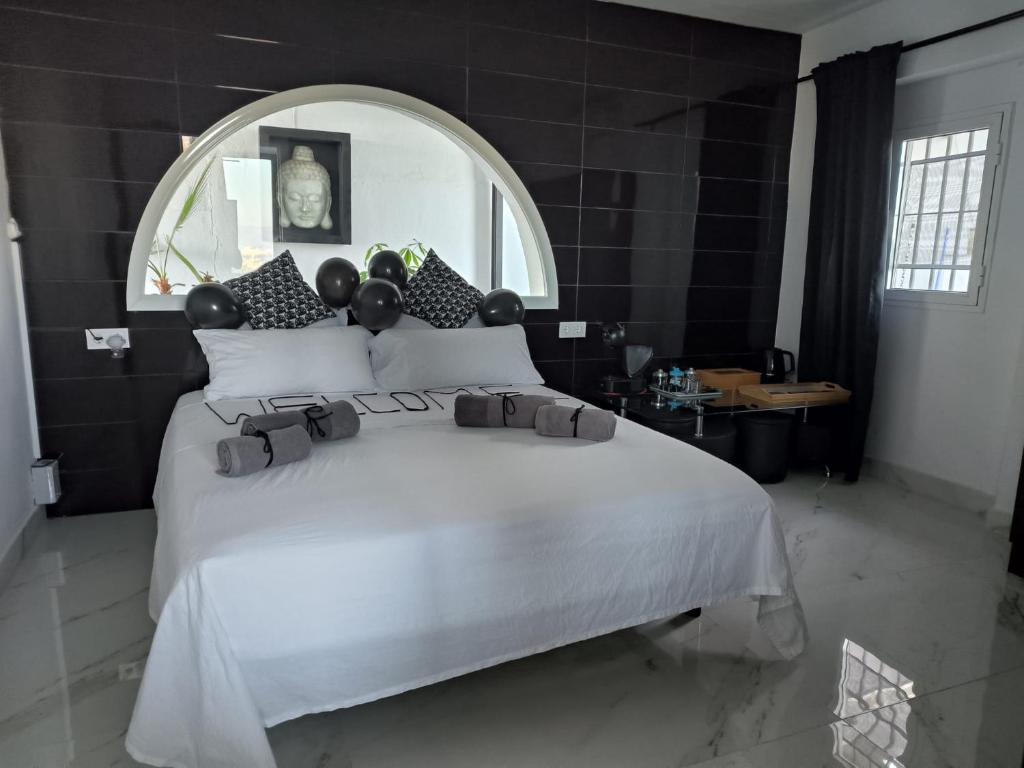 Posteľ alebo postele v izbe v ubytovaní Pinar Suites Habitaciones
