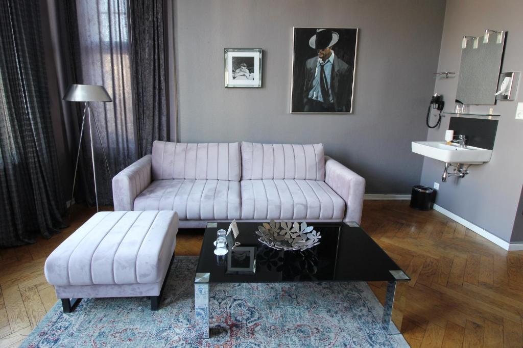 Posezení v ubytování ArtHotel Connection