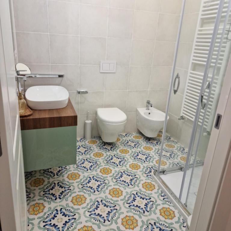Koupelna v ubytování B&B Villa Gaia