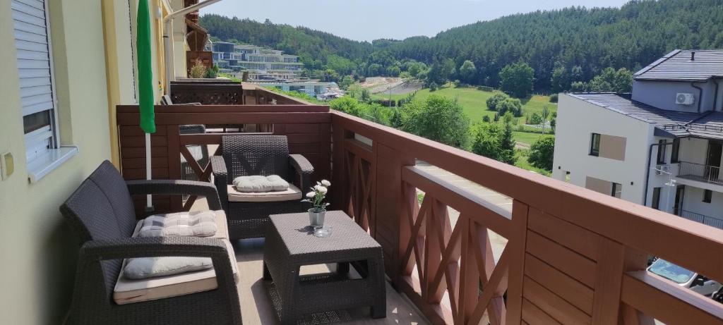 Výhľad na hory alebo výhľad na hory priamo z apartmánu