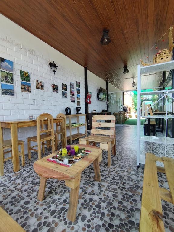 Restaurace v ubytování Casa huerta Stuber