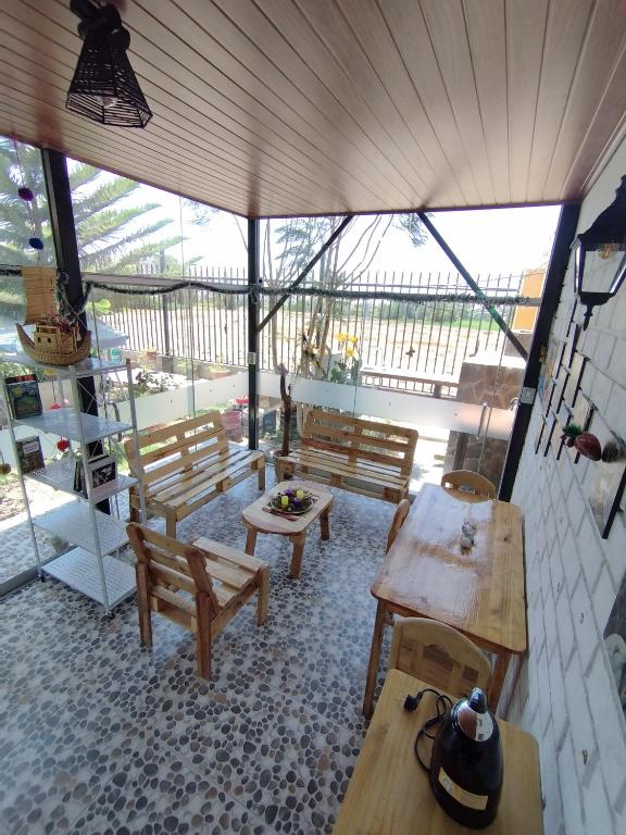 Balkón nebo terasa v ubytování Casa huerta Stuber