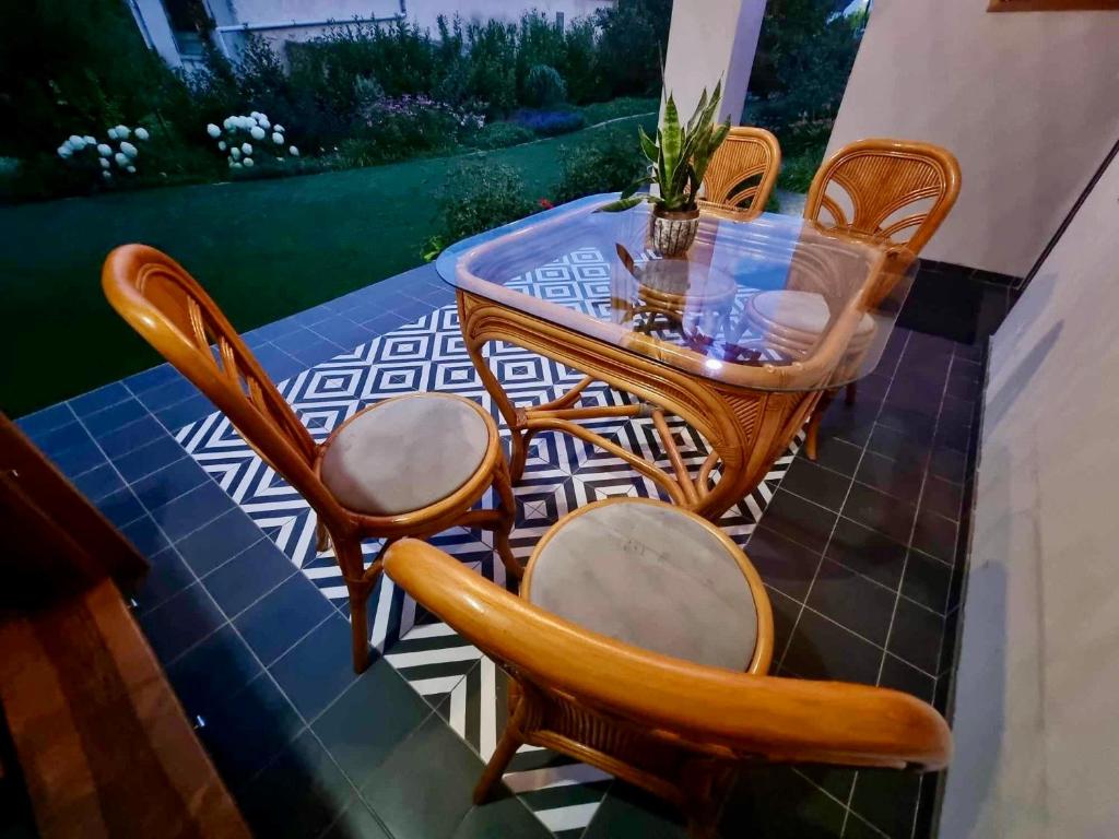 Posezení v ubytování NEON Apartman Csopak Balaton